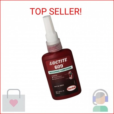 135512 Green 609 Medium Strength Retaining Compound, 50 mL Bottle