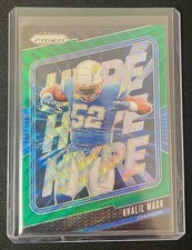 2024 Panini Prizm Khalil Mack #10 Hype Green Wave Chargers