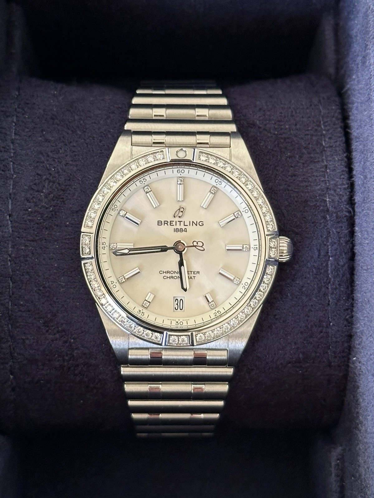 Breitling Chronomat 36mm Automatic With Box & Papers. RRP £8500 ( A10380591A1A1) image 10