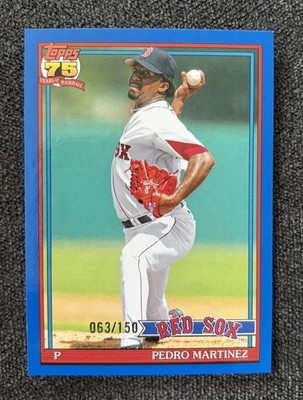 PEDRO MARTINEZ  TRUE BLUE 63/150  T91-75 2026 TOPPS 1991 BOSTON REDSOX!!