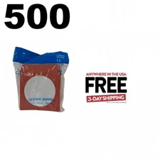 500 Red Color Paper CD Sleeves with Window & Flap ** 1-3 DAY