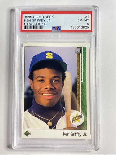 1989 Upper Deck - Star Rookie Ken Griffey Jr #1 (RC) PSA 6