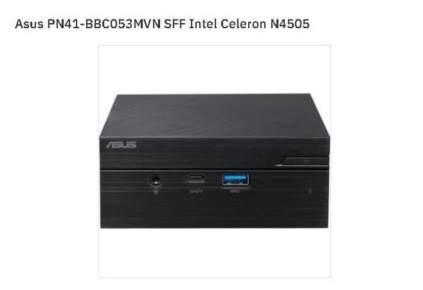 Asus PN41-BBC053MVN SFF Intel Celeron N4505