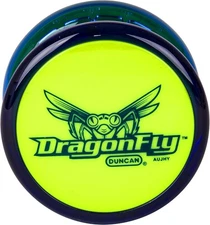 Duncan Dragonfly Yo-Yo -Blue with Green Cap, Pack of 1 Blue/Green 