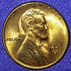 1951-S Lincoln wheat cent BU