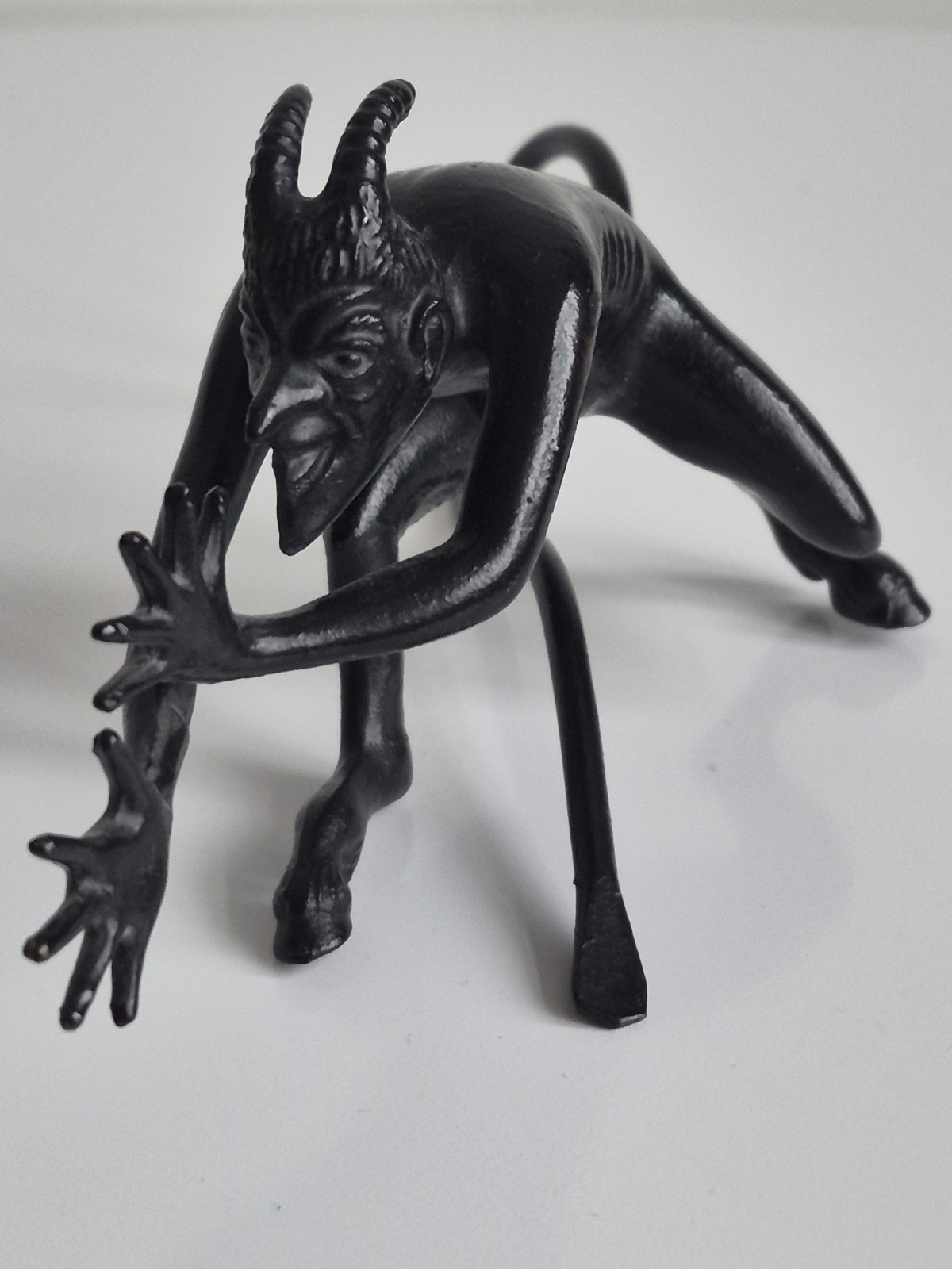 Soviet VTG Cast Iron Figurine Devil Kasli ,Big ,  USSR Rare 70s 6.30 inch