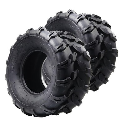 ATV Trail Tires Set of 2 18x9.5-8 4PR Knobby Sport Tubeless All-Terrain