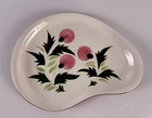 Stangl Pottery Pink Thistle Kidney Bean Oval Serving Platter Plate 13-5/8" D A+
