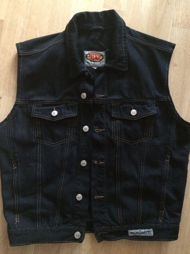 Chaleco Bathory Negro Metal Cabra Denim Parche Corte Chaleco Chaqueta de Batalla S-4XL - Imagen 105 de 112