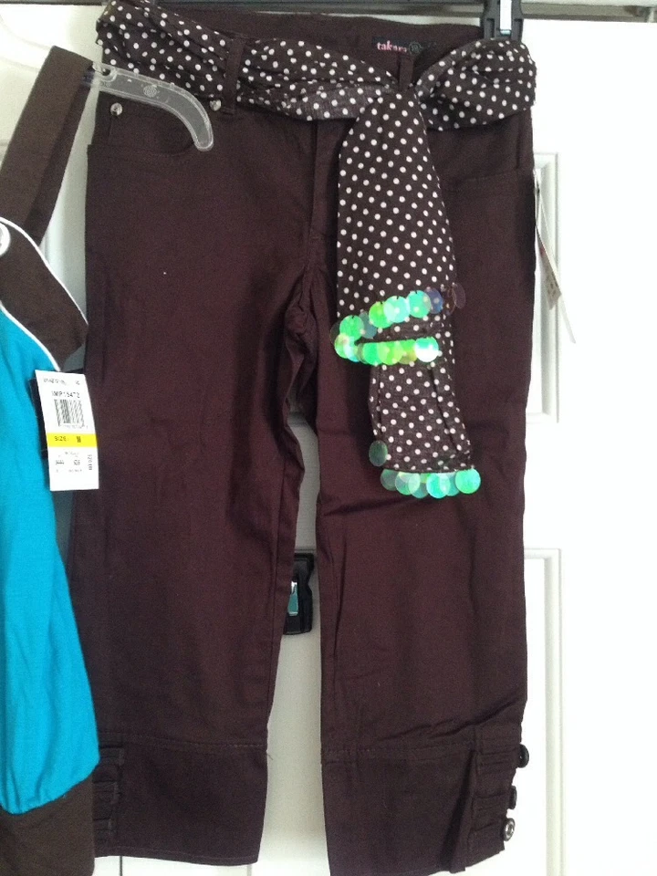 Nuevo con etiquetas $52 Takara My Michelle Tank & Capri Pantalones Cortos Niñas 10/M Foto 3 de 4