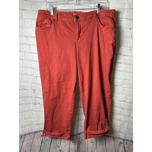Capri Coral Red Wide-Leg Pants Casual Summer Bottoms CROPPED (18)