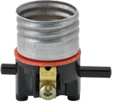 Leviton Push Thru On Off Lamp Light Socket Interior Standard Medium E26 Base