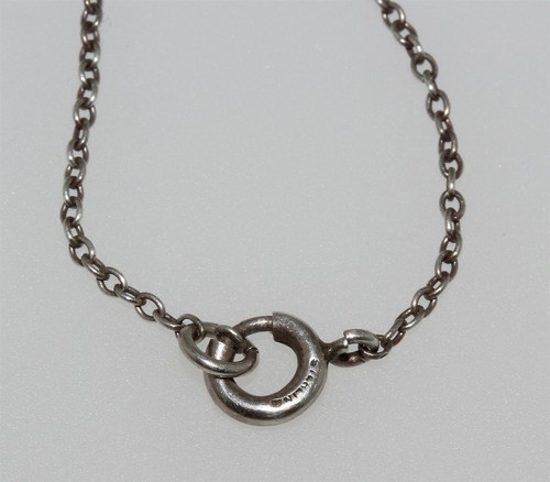 Antiguo Collar Colgante de Plata Esterlina con Gota de Perla Sintética - Imagen 10 de 11
