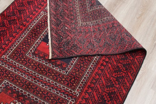 4x9 Oriental Runner Hand Knotted Vintage Wool Traditional RED Area Rug Carpet - Bild 14 von 16