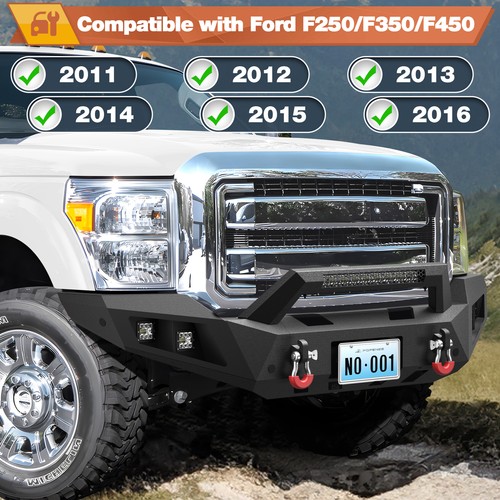 For 2011-2016 Ford F250/F350/F450 Super Duty Front or Rear Bumper w/ Winch Plate - Picture 5 of 19