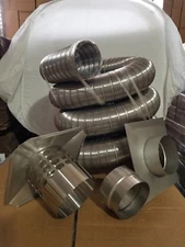 Chimney Liner Kit - 6 Inch X25 Ft w/Flex ADP 