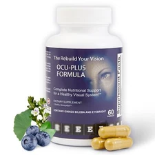 Rebuild Your Vision Ocu-Plus Formula Eye Health Supplement for 50 Plus Adults...