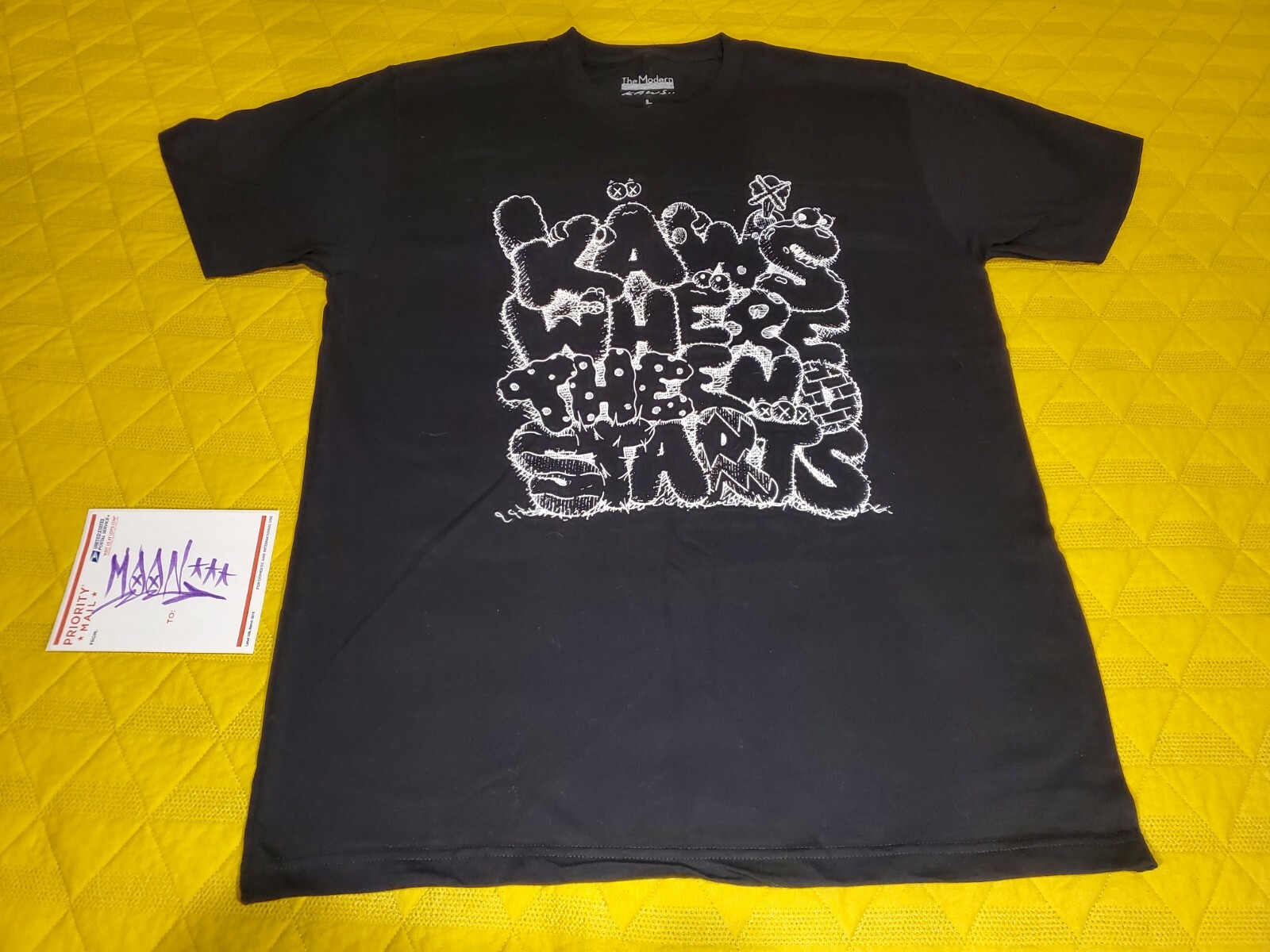 kaws where the end starts shirt