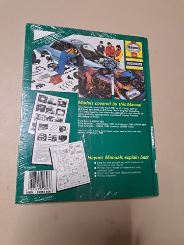 FORD SIERRA DIESEL ENGINE 77-90 HAYNES WORKSHOP MANUAL 1606 NEW SEALED FREE P&P - Picture 2 of 7