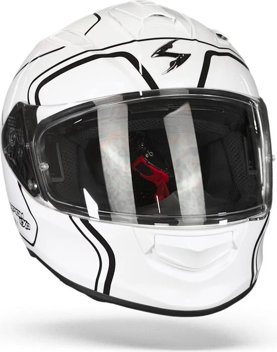 Scorpion EXO-491 West Integralhelm (Weiß/schwarz/glossy) Gr: XL - Bild 3 von 4