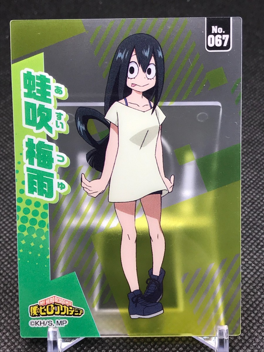 No.067 Asui Tsuyu My Hero Academia Clear Card Collection Gum ENSKY