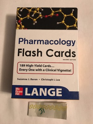 Lange Pharmacology Flash Cards By Suzanne Baron Brand New Sealed J1 9780071622417 Ebay