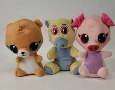Lot Of 3 G A&A Global Industries Plush Stuffed Animals 7" Tall 