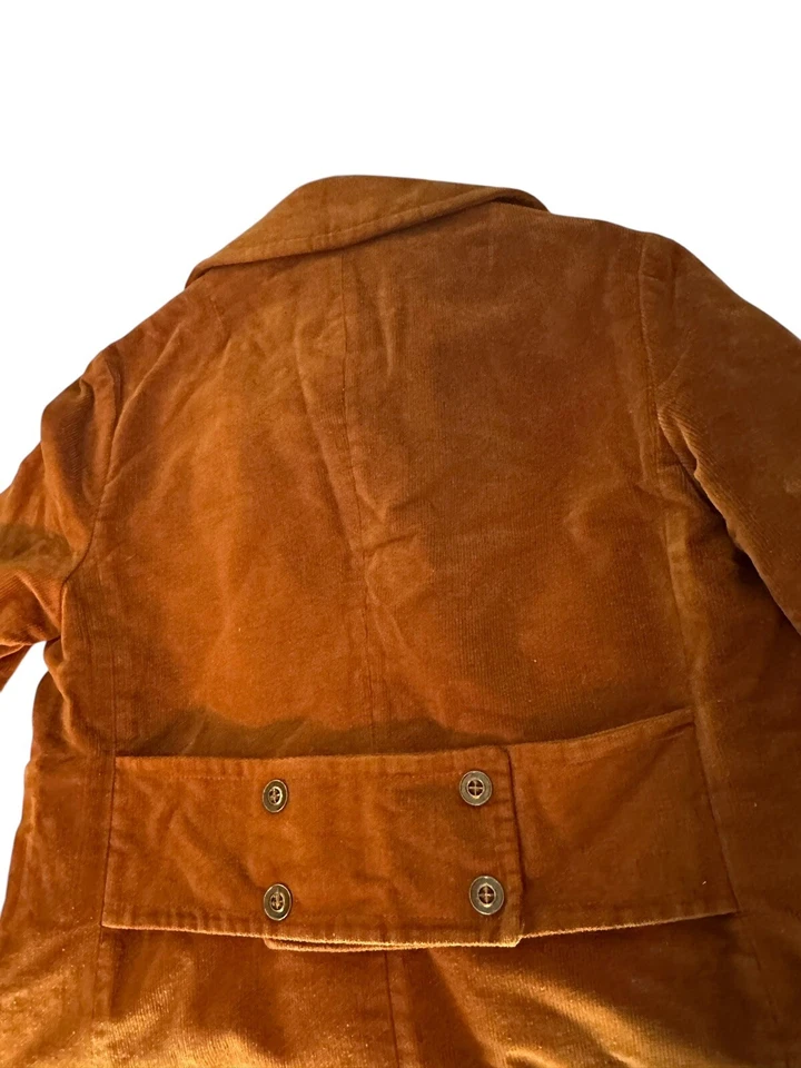 Abrigo de Pana Sears De Colección Dorado Marrón Forrado de Vellón Mod Años 70 Kurt Cobain Grunge 18T Foto 4 de 4