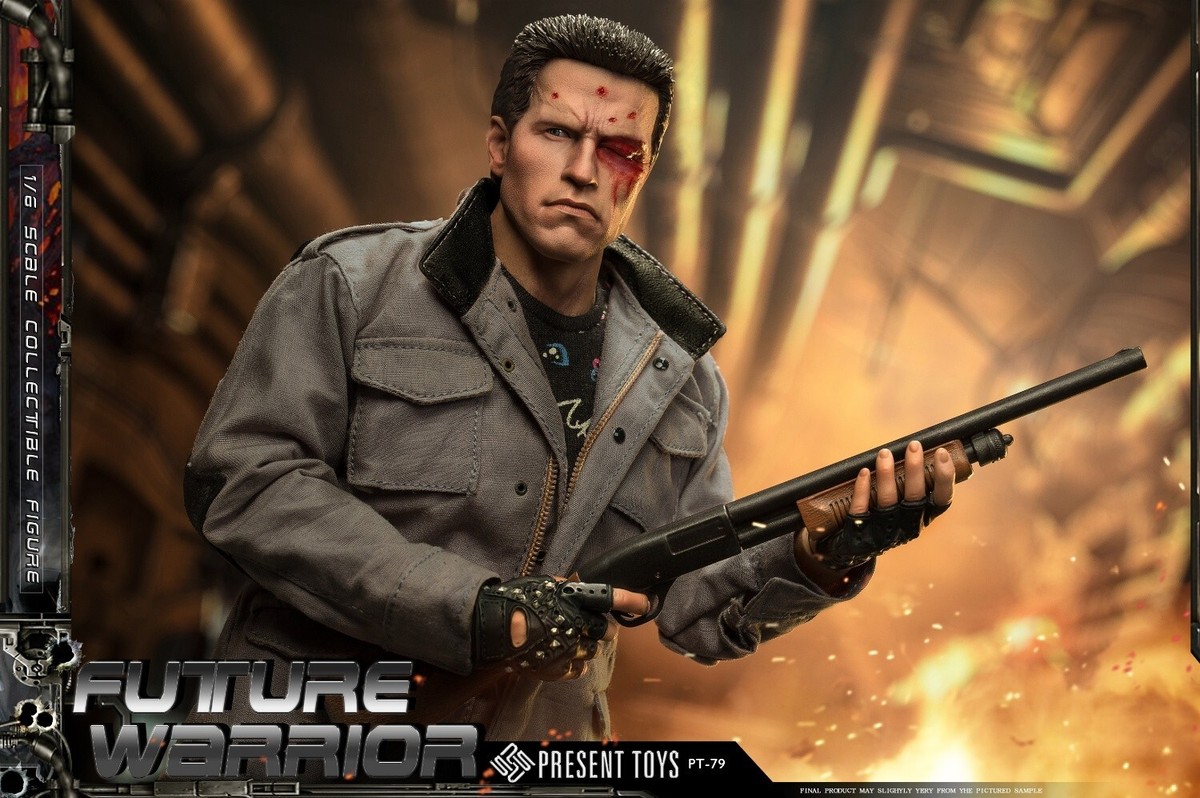 PRESENT TOYS 1/6 フューチャー・ウォーリアー PT-sp79 PRESENT TOYS PT-sp79 1/6 Future Warrior Terminator Arnold Action