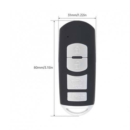 Fit for Mazda 3 6 2014-2018 SKE13D-01 4 Button Replace Shell Key Fob Cover Case - Picture 2 of 9