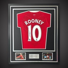 Deluxe Framed Wayne Rooney Hand Signed Manchester United Shirt With COA &pound;240