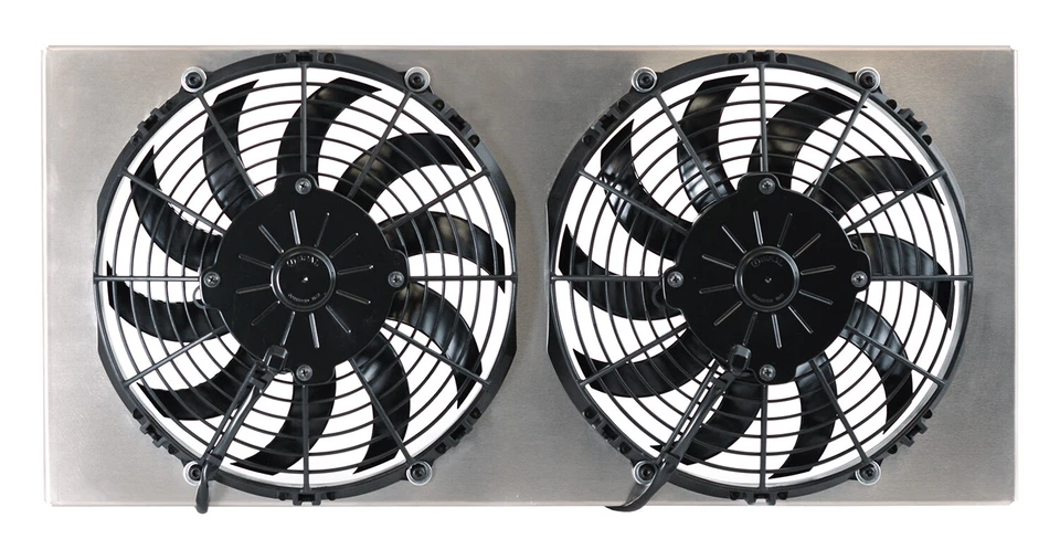 Derale 16812 High Output Dual 10'' Electric RAD Fan/Aluminum Shroud Kit - Image 3 of 4