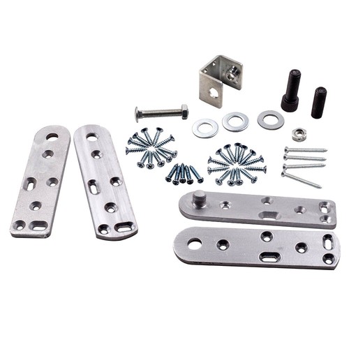 2 set Acciaio Inox 360 gradi rotazione Perno cardine della porta d'Argento 7/8"