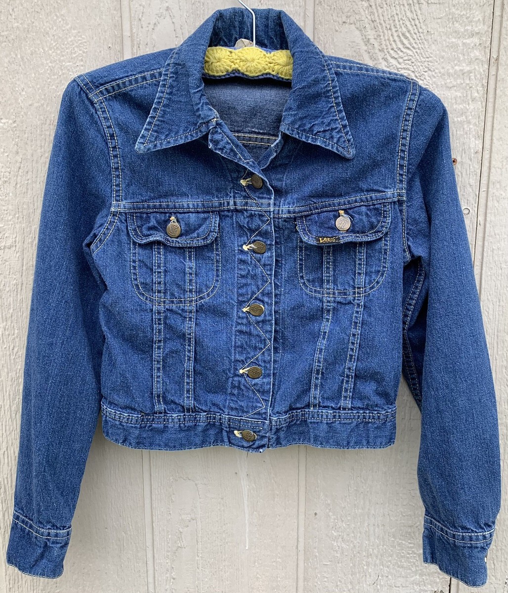 vintage Lady Lee denim jacket jean jeans jacket made in USA Size 7