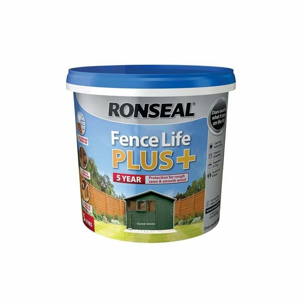 Ronseal Fence Life Plus Vernice Per Legno Grigio 5L • Prezzi - Foto 4