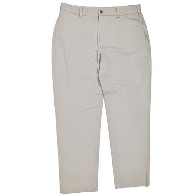 Brooks Brothers Chino Pants Men 36 x 32 Beige Flat Front Hudson Fit Stretch  Mid | eBay