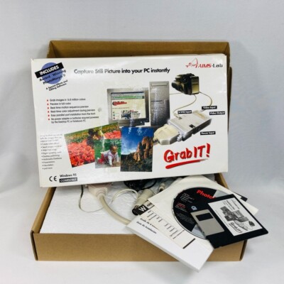 VTG AIMS Labs Grab It Capture Still  Pictures Into Your PC Compatible Window 95