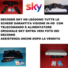 decoder my sky hd PER TUTTE LE SCHEDE VISIONE HD GARANTITA mod.p990 COMPLETO