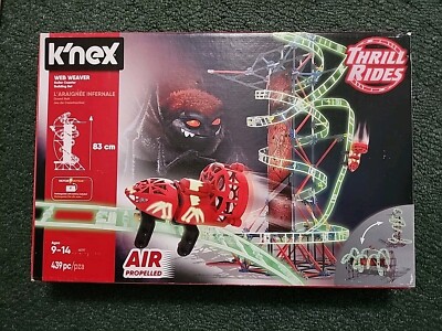 K'nex Thrill Rides Web Weaver Roller Coaster Building Set (Complete)