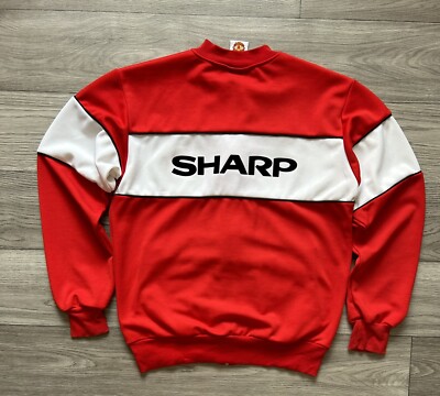 MANCHESTER UNITED SHARP 1985 Retro Football Soccer Track Jacket