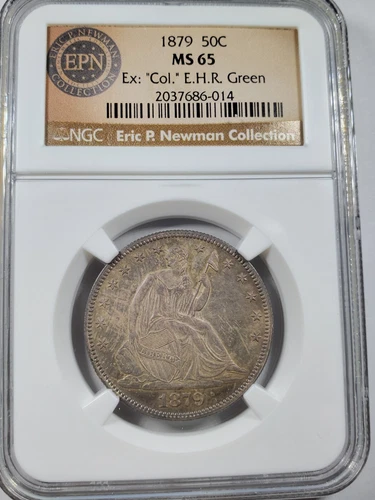 1879 50c Seated Liberty Half Dollar NGC MS65 ERIC P. NEWMAN COLLECTION Key Date 