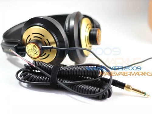RICAMBIO DJ a spirale filo Cavo di linea plug per AKG K121 K142 Cuffie K172  | eBay