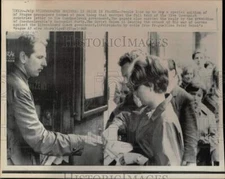 1968 Press Photo People purchase Prague Newspaper in Czechoslovakia - hpw00415
