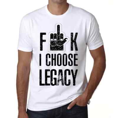 ULTRABASIC Herren T-Shirt F**k Ich wähle das Erbe F**k I Choose Legacy