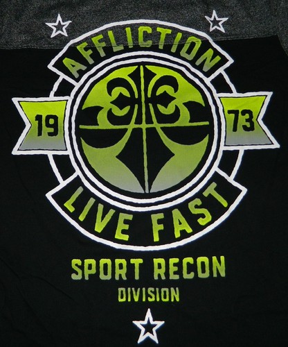 Affliction Men's Never Surrender Tee Sport MMA T-Shirt Medium L XL Regular Fit - Picture 9 of 9
