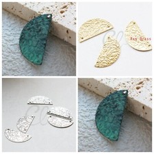 Brass Moon Link - Crescent - Half Circle 25x12.5mm 2008C 