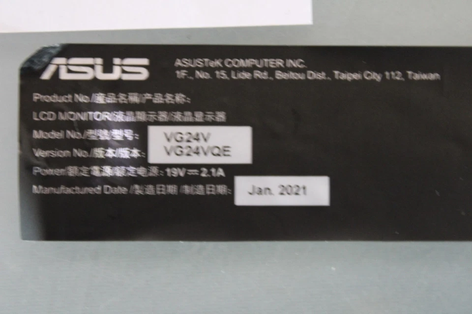 Mainboard-ASUS TUF Gaming VG24VQE 59,9 cm/23,6 Zoll Curved LED-Monitor - Bild 2 von 4