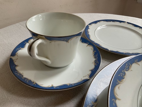 STYLE HOUSE Fine China, One Place Setting Dynasty BLUE WAVE Japan (8 available) - Picture 2 of 5