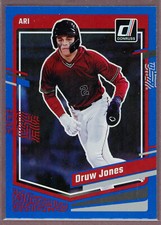 2023 Donruss Baseball Base Holo Blue #91 Druw Jones (Diamondbacks)