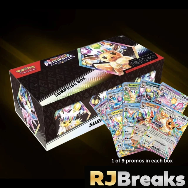 RIP & SHIP - Pokemon TCG Scarlet & Violet Prismatic Evolutions Surprise Box